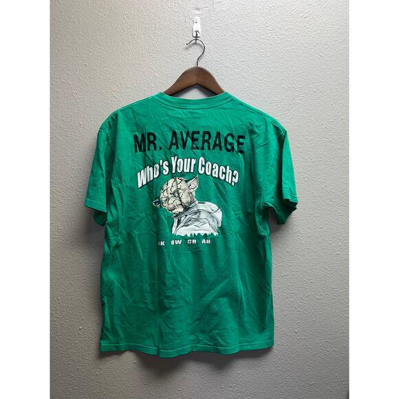 Vintage Malcolm XC Shirt Yoda Graphic Green Tee Medium 2005 2000s - Picture 5 of 9